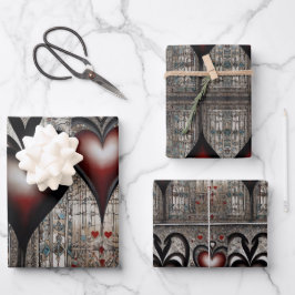 Liebe in jedem Heartbeat-Wrapping-Paper Geschenkpapier Set