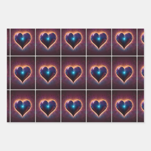 Liebe in jedem Herzschlag Geschenkpapier Set (Vorderseite 3)