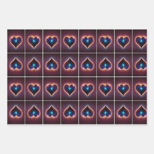 Liebe in jedem Herzschlag Geschenkpapier Set (Vorderseite 2)