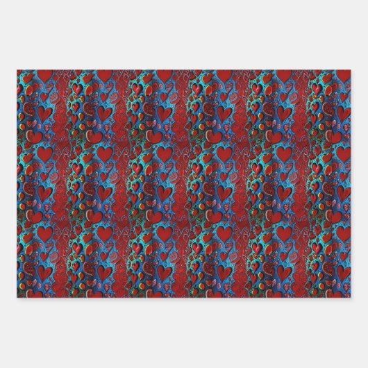 Liebe in jedem Herzschlag Geschenkpapier Set (Vorderseite 3)