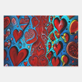 Liebe in jedem Herzschlag Geschenkpapier Set (Vorderseite 2)