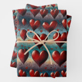 Liebe in jedem Herzschlag Geschenkpapier Set (Beispiel)