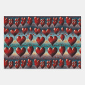 Liebe in jedem Herzschlag Geschenkpapier Set (Vorderseite)