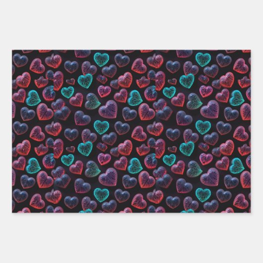 Liebe in jedem Herzschlag Geschenkpapier Set (Vorderseite 3)