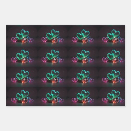 Liebe in jedem Herzschlag Geschenkpapier Set (Vorderseite 3)