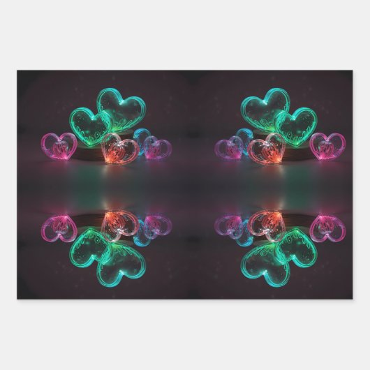 Liebe in jedem Herzschlag Geschenkpapier Set (Vorderseite 2)