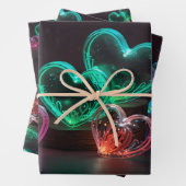 Liebe in jedem Herzschlag Geschenkpapier Set (Beispiel)