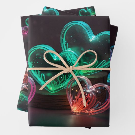 Liebe in jedem Herzschlag Geschenkpapier Set (Beispiel)