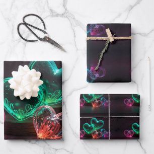 Liebe in jedem Herzschlag Geschenkpapier Set