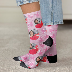 Liebe in jedem Schritt: Personalisierter Valentins Socken