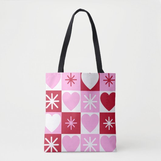 Liebe in jedem Square Totbeutel Tasche (Vorderseite)