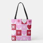 Liebe in jedem Square Totbeutel Tasche (Rückseite)