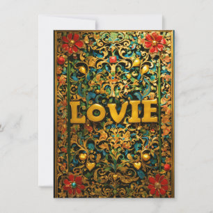 "Liebe in jedem Wort – Personalisiertes Valentins- Feiertagskarte