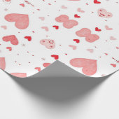 "Liebe in jeder Falte: Valentinstag-Wrapping Pape Geschenkpapier (Ecke)