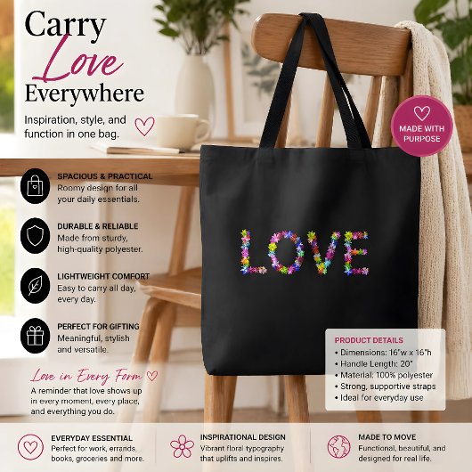 Liebe in jeder Form | Inspirierend Tasche