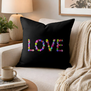 Liebe in jeder Form Inspirierendes Achempong-Des Kissen