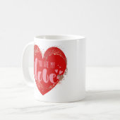Liebe in jeder Liebe Herz Kaffeetasse (Vorderseite Links)