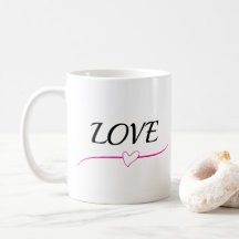 Liebe in jeder Sip Trendy Design Coffee Tasse