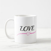 Liebe in jeder Sip Trendy Design Coffee Tasse (Links)