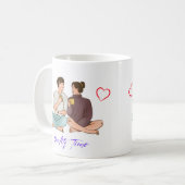 Liebe in jeder Sippe, Qualitätszeit, mehrmaliges F Kaffeetasse (Vorderseite Links)
