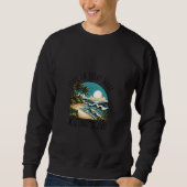 Liebe in jeder Welle Mustang Island Sweatshirt (Vorderseite)