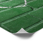 Liebe = in Kreide an der Wand gezeichnet Fußball Poster (Ecke)