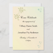 Liebe in Laurels Verlobung Großer Text Einladung (Vorderseite)