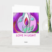 Liebe in Licht : Frohe Weihnachten - GlückNeues Ja (Rückseite)