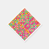 Liebe in Mustern Serviette (Ecke)