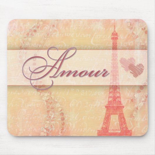 Liebe in Paris Mousepad (Vorne)