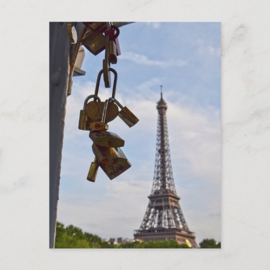 Liebe in Paris Postkarte (Vorderseite)