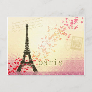 Liebe in Paris Postkarte