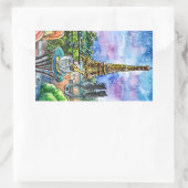 Liebe in Paris Rechteckiger Aufkleber (Tasche)