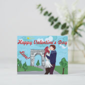 LIEBE IN PARIS VALENTINSTAG POSTCARD FEIERTAGSPOSTKARTE (Stehend Vorderseite)