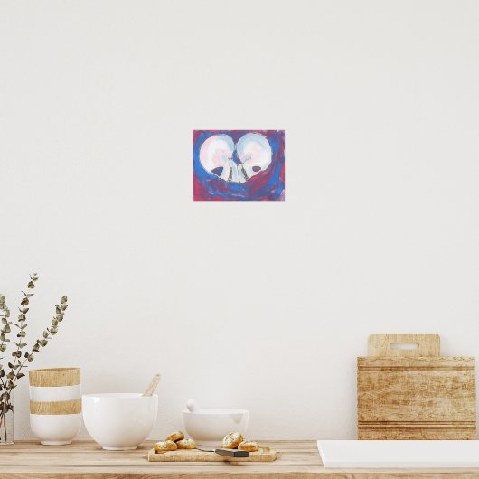 Liebe in Pastellen Poster (Küche)