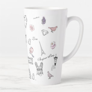 Liebe in Peris Bohemian Chic Floral Boho Mädchenha Milchtasse