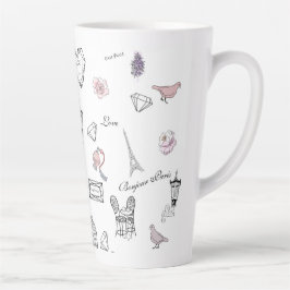 Liebe in Peris Bohemisch Chic Floral Boho Girlly Milchtasse
