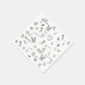 Liebe in Peris Bohemisch Chic Floral Boho Girlly Serviette (Ecke)