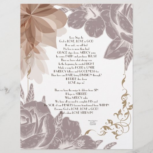 Liebe in Personalisiertem Papier (Rückseite)