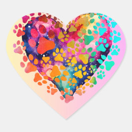 Liebe in Pixel: Happy Saint Valentine's Day Herz-Aufkleber