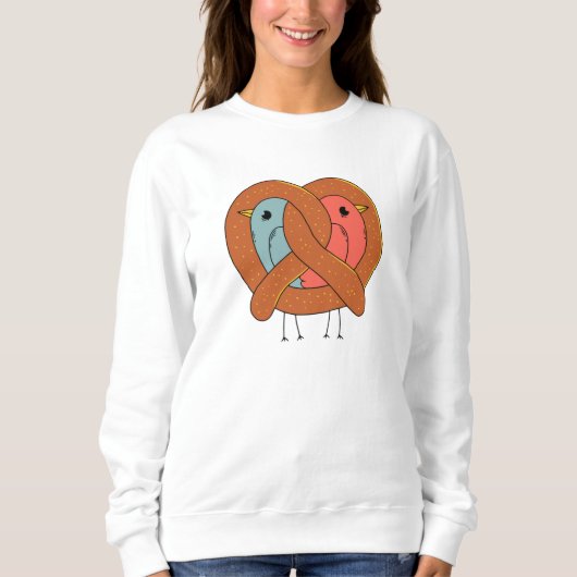 Liebe in Pretzel Sweatshirt (Vorderseite)