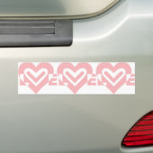 Liebe in Rosa Autoaufkleber (Auf Auto)