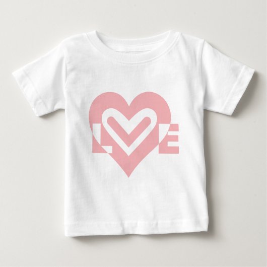 Liebe in Rosa Baby T-shirt (Vorderseite)