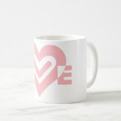 Liebe in Rosa Kaffeetasse (VorderseiteRechts)