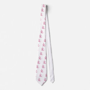 Liebe in Rosa (Kanji) Krawatte