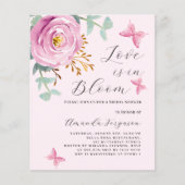 Liebe in Rosa-Rosa-Schmetterling-Brautparty (Vorderseite)