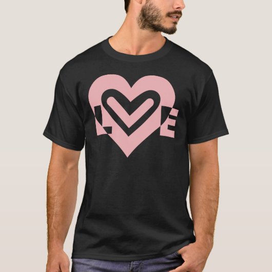 Liebe in Rosa T-Shirt (Vorderseite)