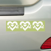 Liebe in Sage Green Autoaufkleber (Auf Auto)
