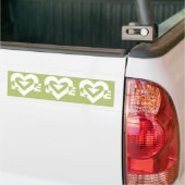 Liebe in Sage Green Autoaufkleber (Auf Lkw)