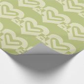 Liebe in Sage Green Geschenkpapier (Ecke)
